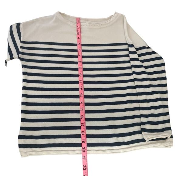 Pact 100% Organic Cotton Striped Sweater Size Small Classic Nautical Effortless - Picture 11 of 13
